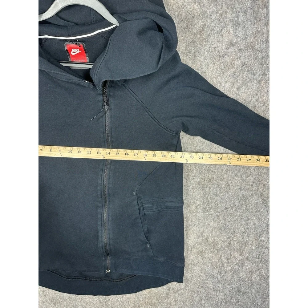 Nike Tech Fleece Cape Hoodie Womens Large Black Full Zip 684928-010
